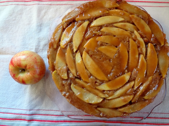 Upside Down Bourbon-Caramel Spiced Apple Cake: The Briarwood Baker